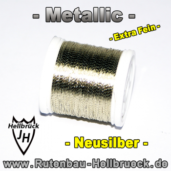 Metallic Bindegarn - Fein - Farbe: Neusilber - Allerbeste Qualität !!!